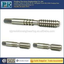 High quality precision steel alloy worm gear shaft